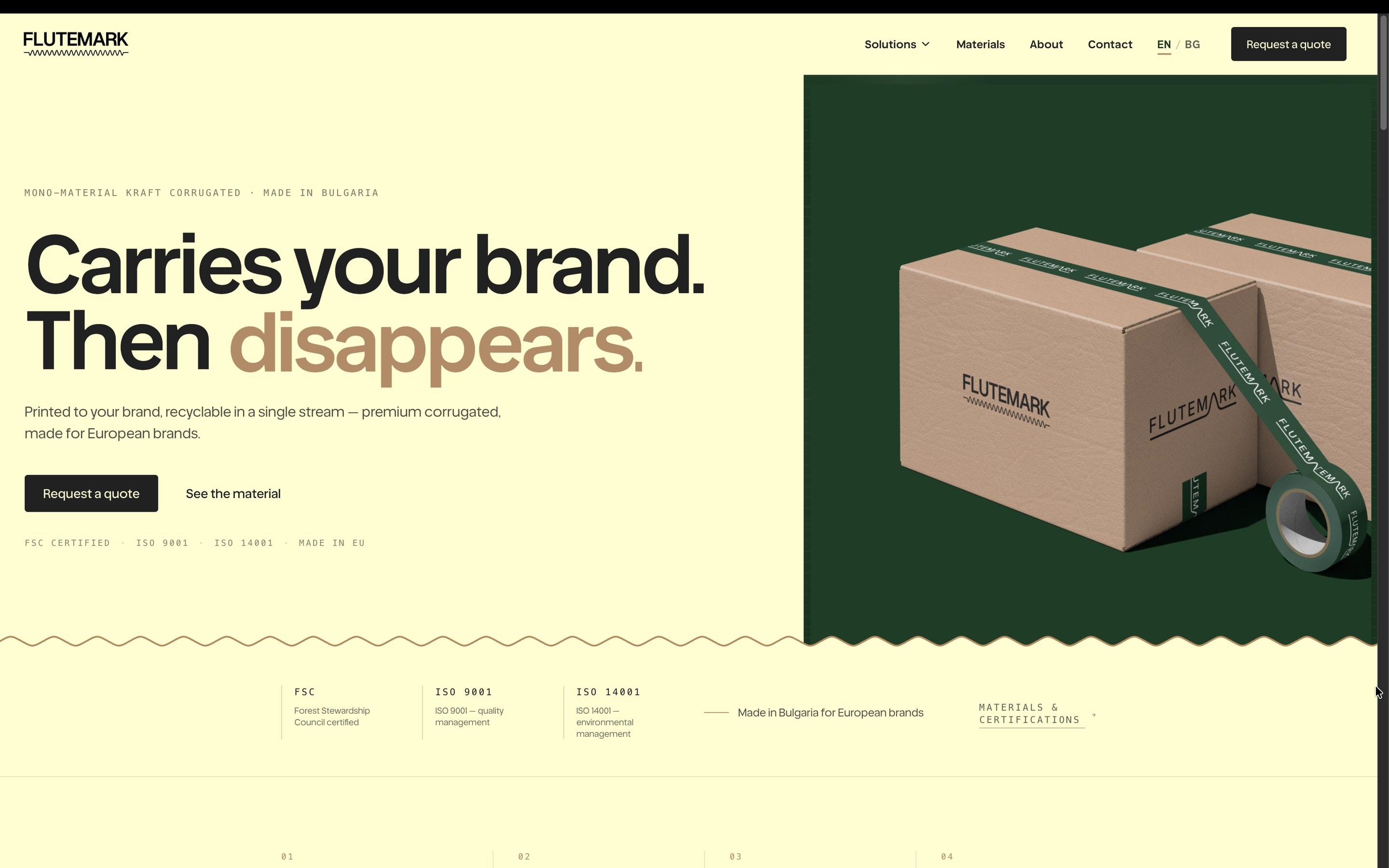 Flutemark homepage