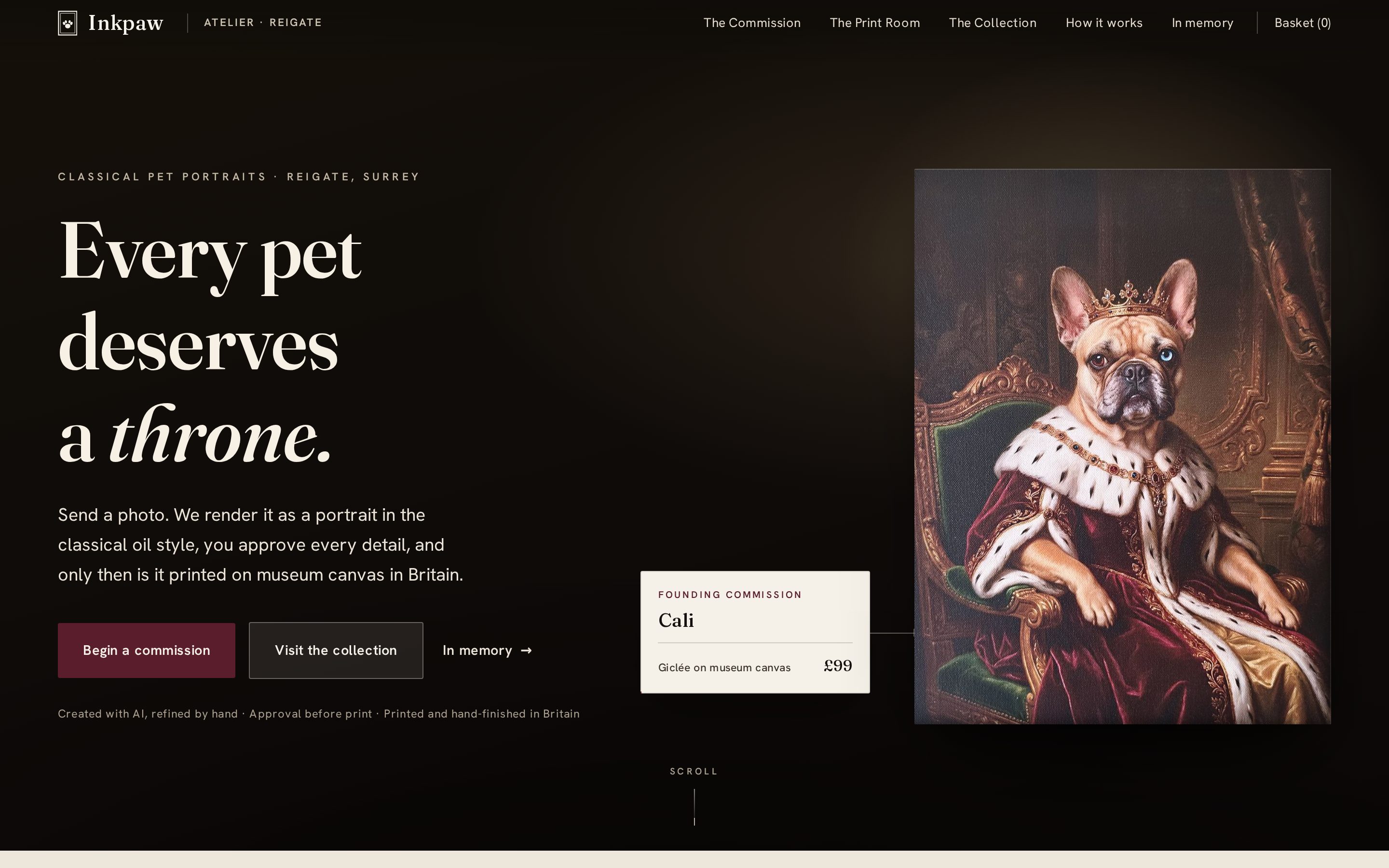 Inkpaw homepage