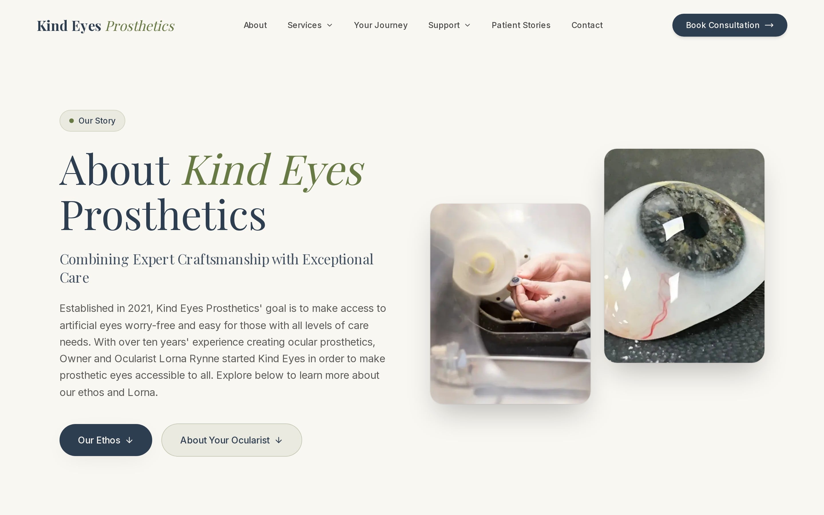 Kind Eyes inner page