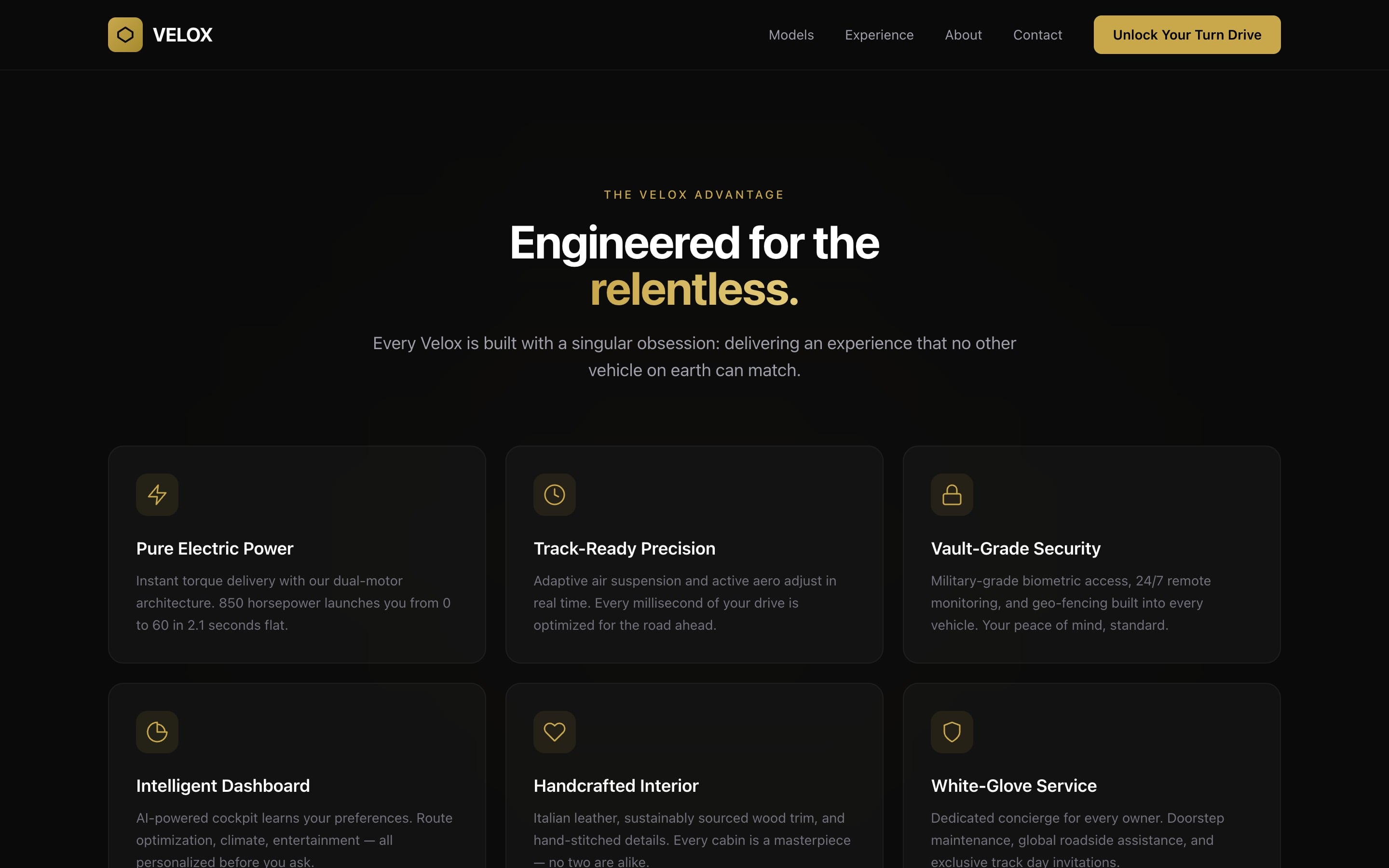 Velox Motors section detail