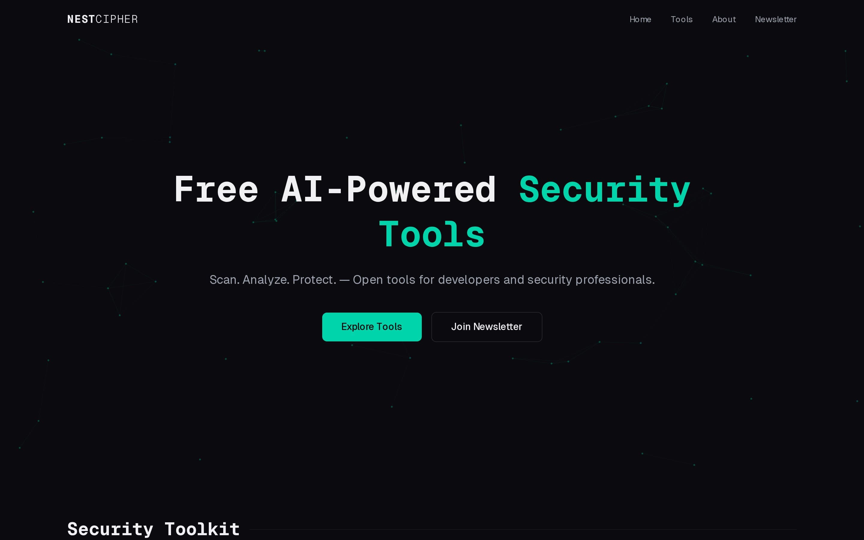 Nest Cipher website